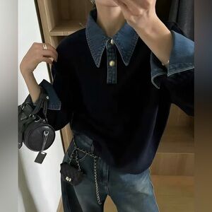 NWT Commense 2 in 1 Panel Lapel Sweater